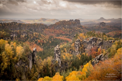 Blick ins Elbsandsteingebirge