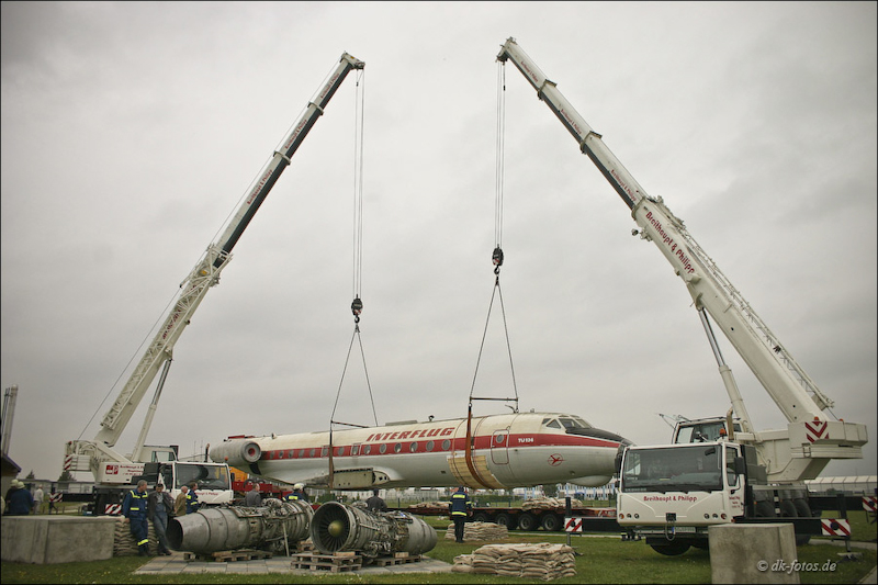 Aufbau TU-134 / DDR-SCB in EDBM